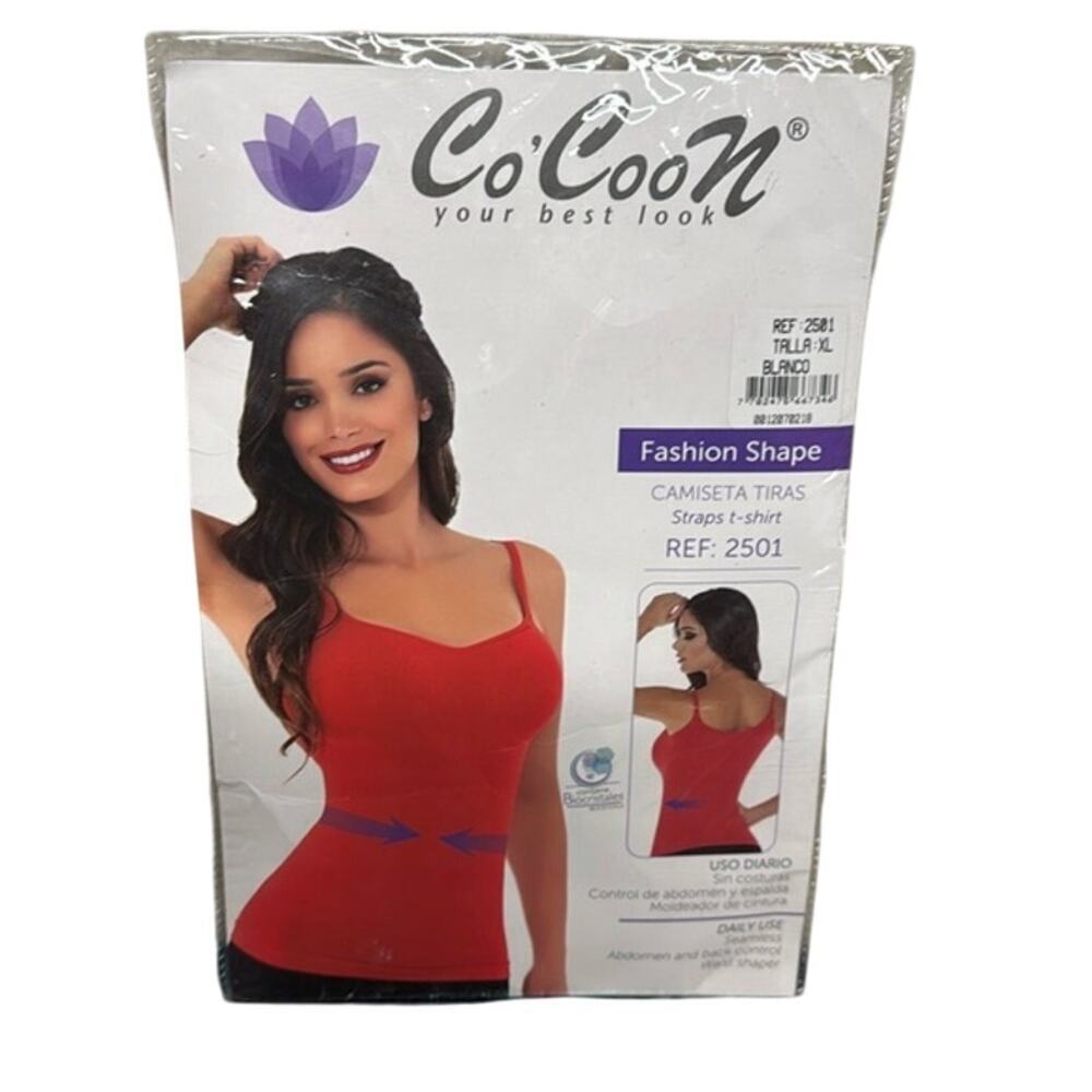 New Co'Coon White‎ Fashion Shape Camisole 2501 Size XL